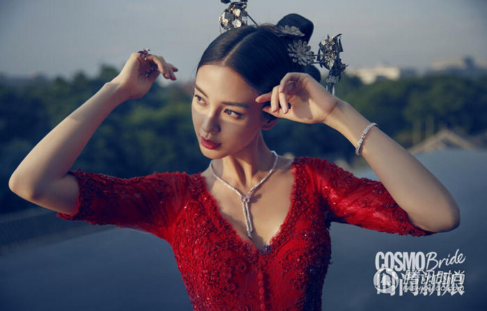 Angelababy в свадебных снимках