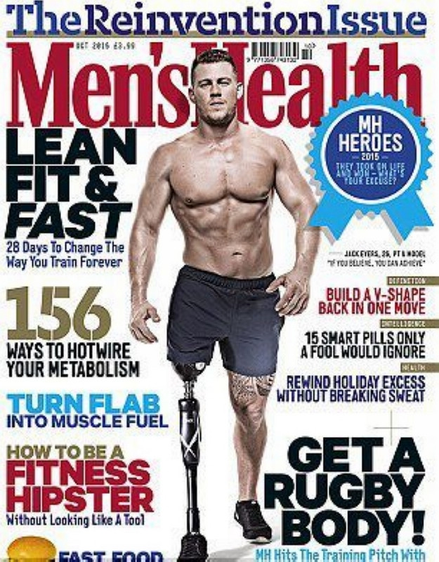 Мужчины с физическими недостатками попали на обложке журнала Men's Health