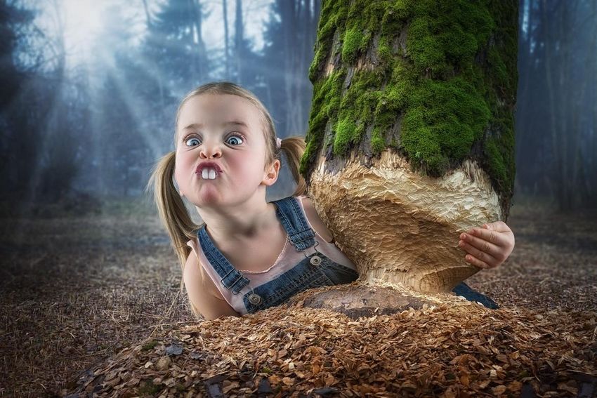 Фотограф снимает дочке удивительные фотографии с творческим юмором