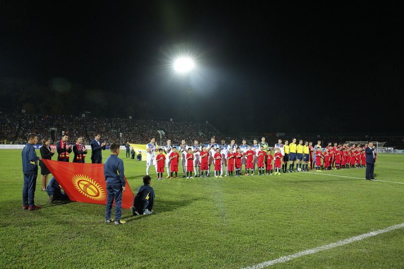 Футбол -- Отборочный раунд ЧМ-2018: Кыргызстан сыграл вничью с Таджикистаном