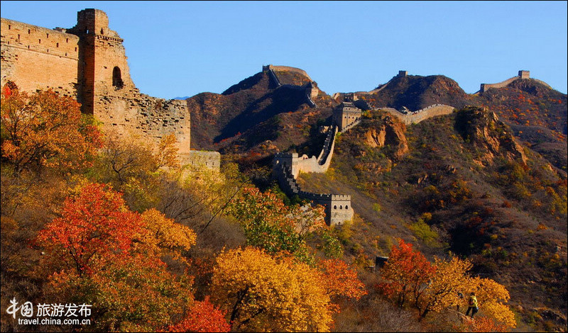 Самые красивые моменты участка Великой китайской стены «Цзиньшаньлин»