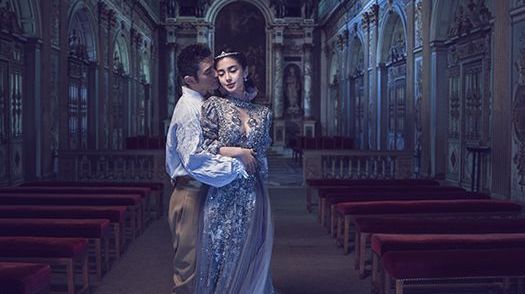 Свадебные фотографии Хуан Сяомина и Angelababy в стиле ретро