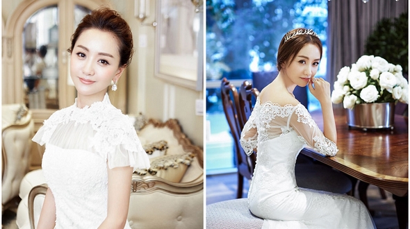 Фотосессия актрисы Ян Жун в свадебном платье для модного журнала