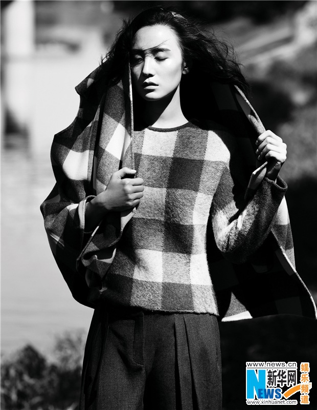 Фотографии актрисы Сун Цзя на тему осени 
