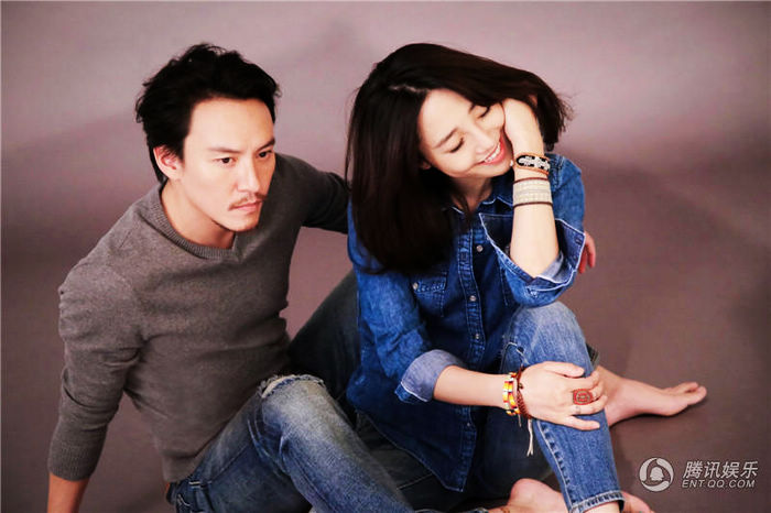 Бай Байхэ и Чжан Чжэнь в съемке рекламных фото