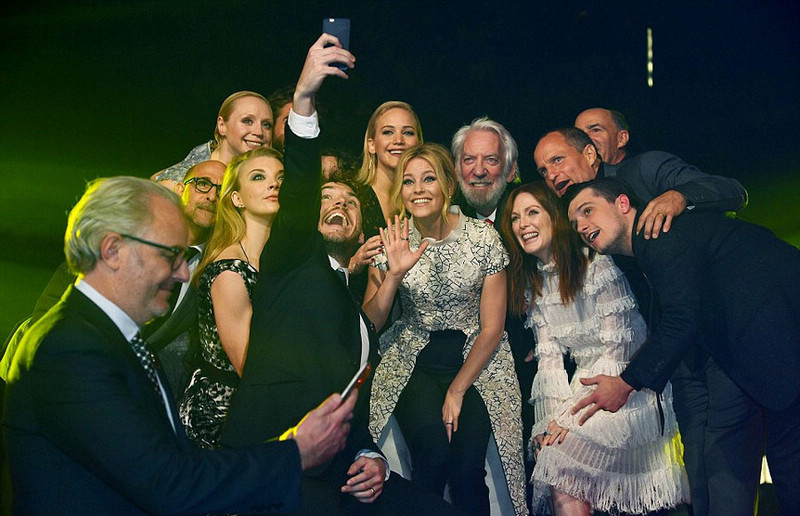 Дженнифер Лоуренс на премьере фильма «Голодные игры 3» в Лондоне