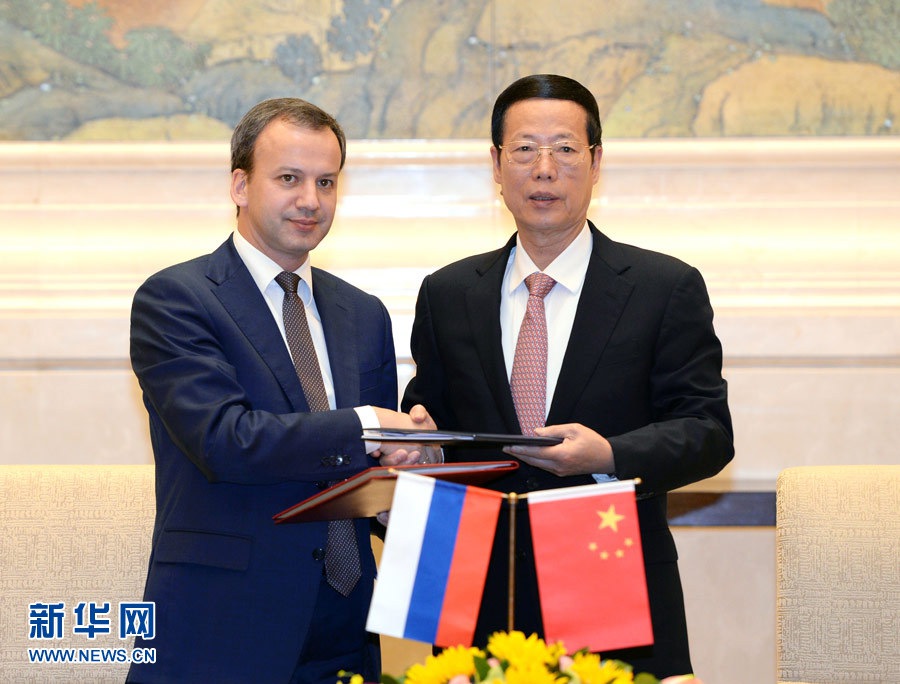 Чжан Гаоли и А. Дворкович провели заседание Китайско-российской комиссии по энергетическому сотрудничеству
