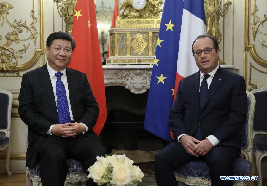 Си Цзиньпин встретился с президентом Франции Франсуа Олландом