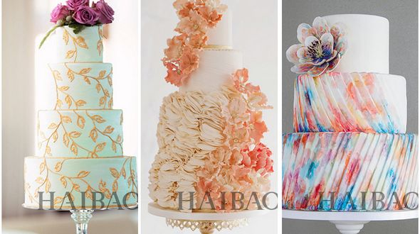 Удивительно красивые свадебные торты