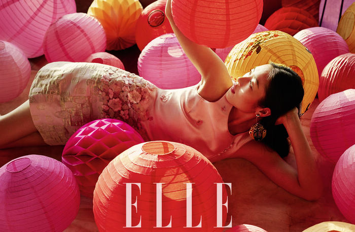 Супермодель Китая Лю Вэнь в модных блокбастерах, посвященных Году Обезьяны