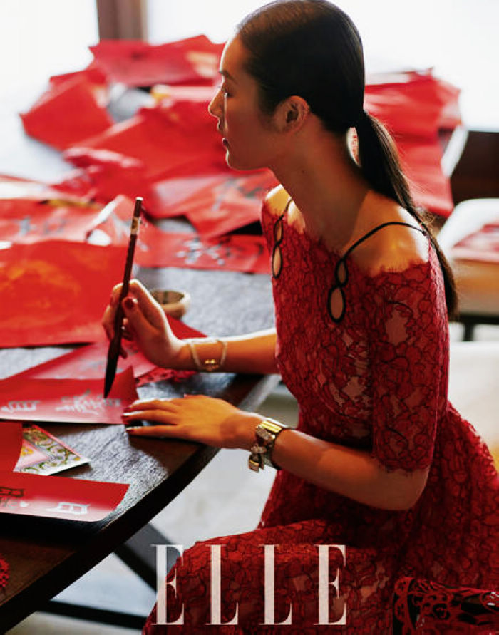 Супермодель Китая Лю Вэнь в модных блокбастерах, посвященных Году Обезьяны