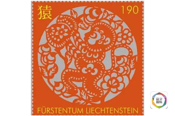 Тематические почтовые марки, посвященные китайскому новому году Обезьяны в разных странах
