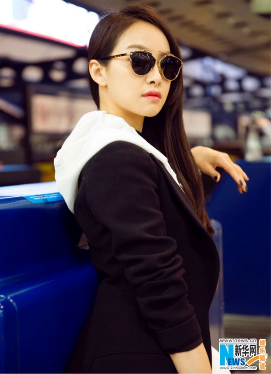 Красавица Сун Цянь отправилась на Неделю моды в Париже