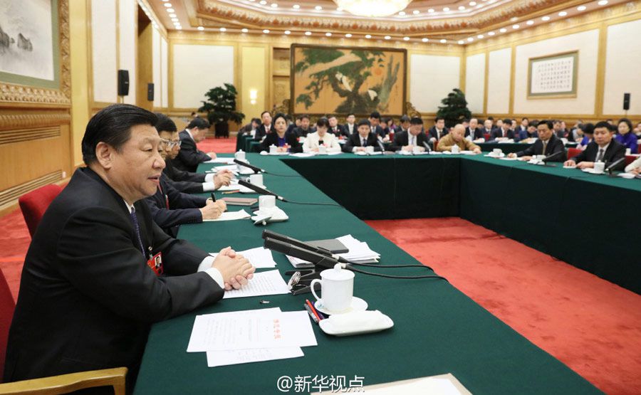 Си Цзиньпин принял участие в заседании делегации провинции Хэйлунцзян в рамках 4-й сессии ВСНП 12-го созыва