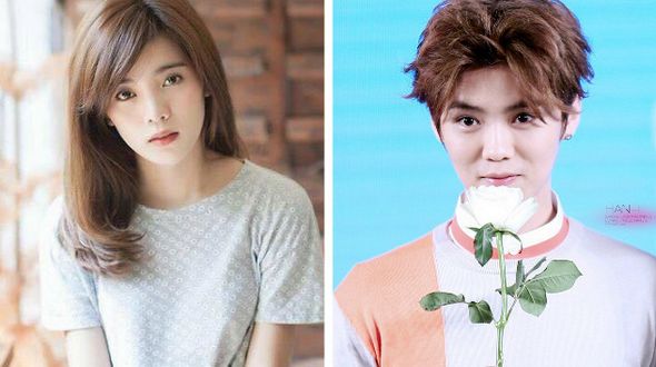 Тайская девушка, похожая на китайского популярного актера Лу Ханя