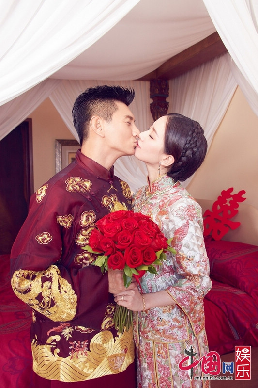 Торжественная свадьба У Цилуна и Лю Шиши (12 фото)