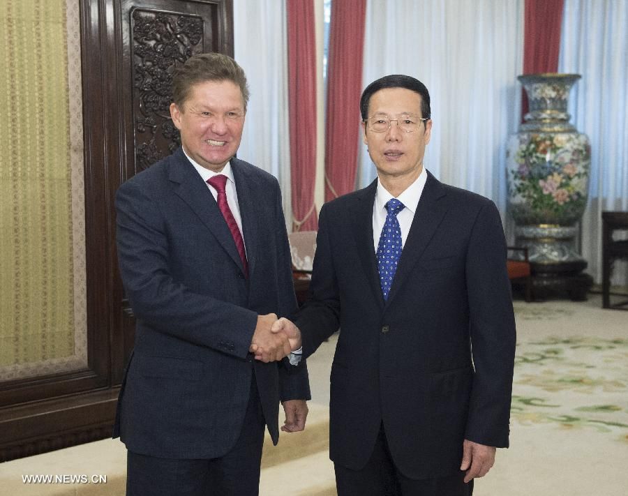Чжан Гаоли встретился с главой 'Газпрома' Алексеем Миллером