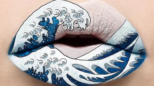 Губы превращаются в «холст» благодаря умелым рукам визажиста Andrea Reed