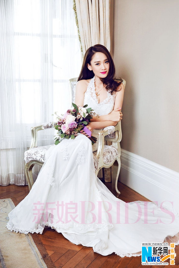 Чэнь Цяоэнь в новых снимках для журнала «Невеста» на апрель