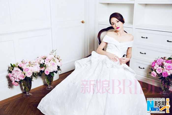 Чэнь Цяоэнь в новых снимках для журнала «Невеста» на апрель