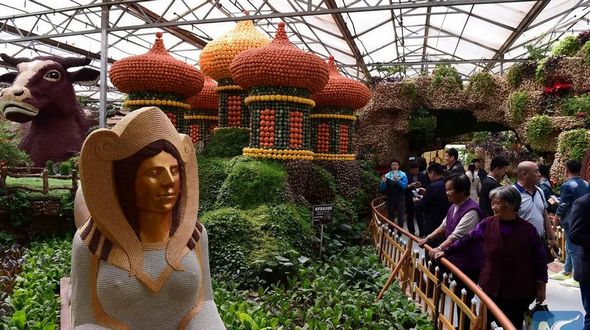 «Овощной» Храм Василия Блаженного на востоке Китая