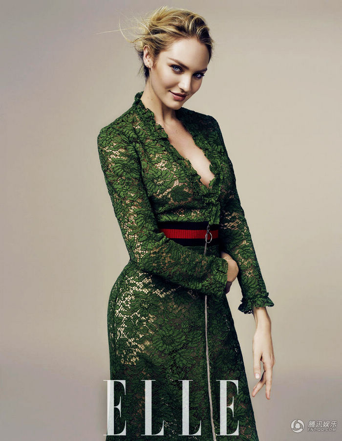 Кэндис Свейнпол на обложке журнала «ELLE»