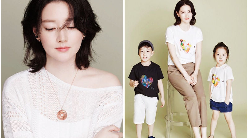 Звезда Южной Кореи Ли Ён Э с детьми снялись на фото для общественного благосостояния