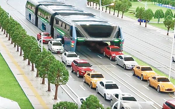 В этом году в континентальном Китае пройдет испытание нового чудо-автобуса 