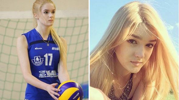 Очаровательная волейболистка-Барби из России 