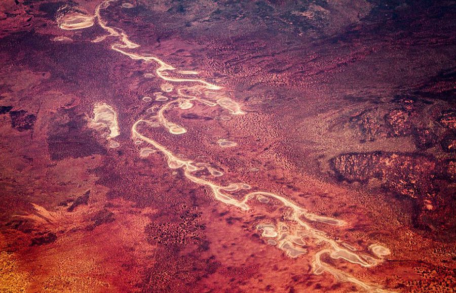 Великолепные аэроснимки краснозёмной пустыни в Австралии