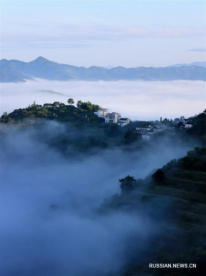 Туман в горах Хуаншань