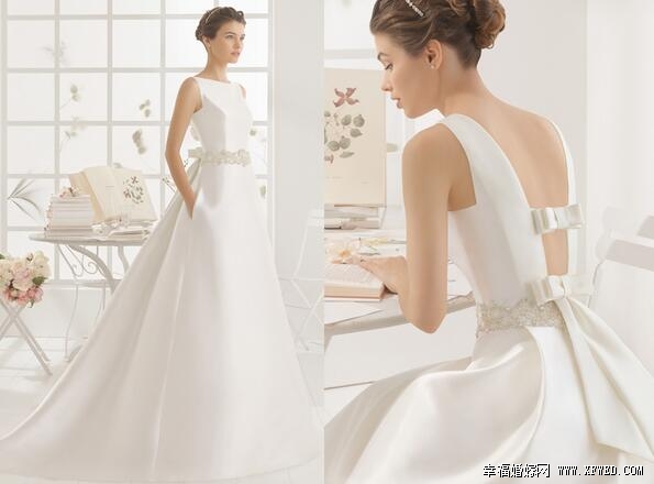 Изящные и очень простые свадебные платья