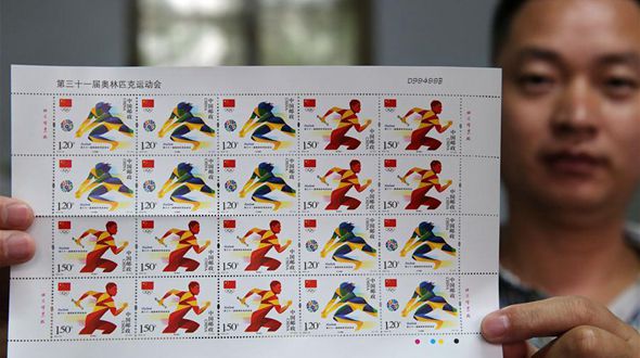Почта Китая представила марки, посвященные Олимпиаде в Рио