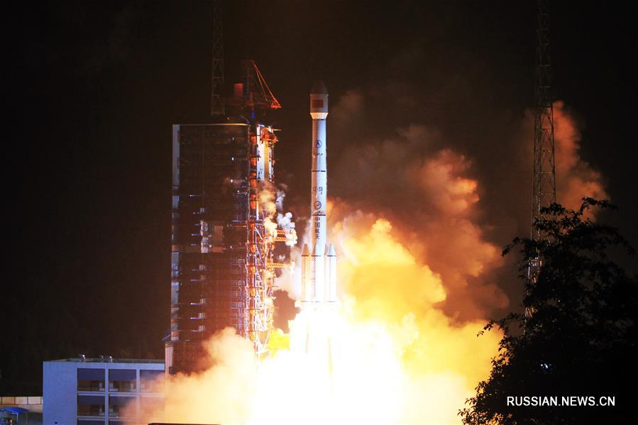 С космодрома 'Сичан' в провинции Сычуань /Юго-Западный Китай/ сегодня в 0:22 был запущен спутник 'Тяньтун-1' с помощью ракеты-носителя 'Чанчжэн-3Б'.