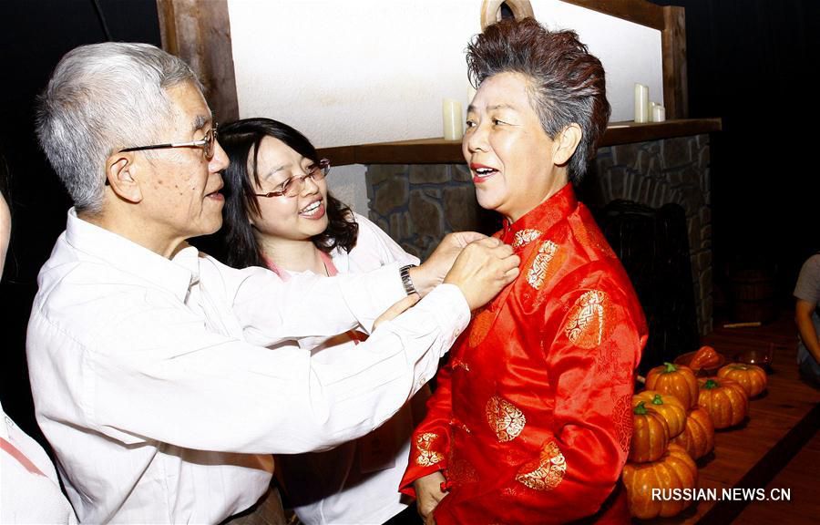 Праздничная фотосессия для пожилых семейных пар в Шанхае