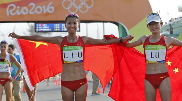 Китаянка Лю Хун завоевала золото в ходьбе на дистанции 20 км на Олимпиаде в Рио-де- Жанейро