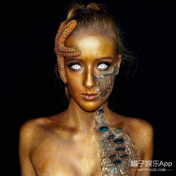 16-летняя австралийка и самоучка в страшном макияже!