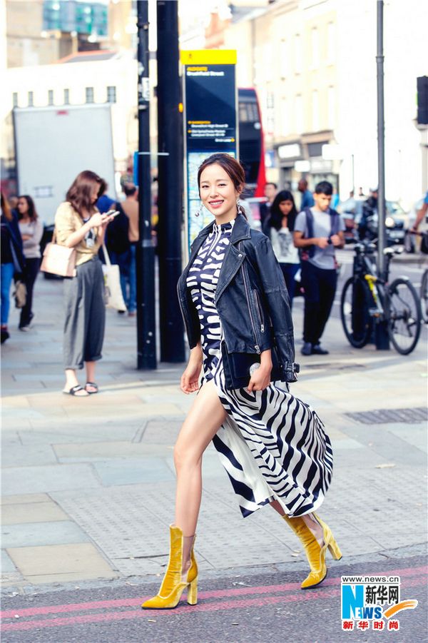 Цзян Иянь на Неделе моды в Лондоне