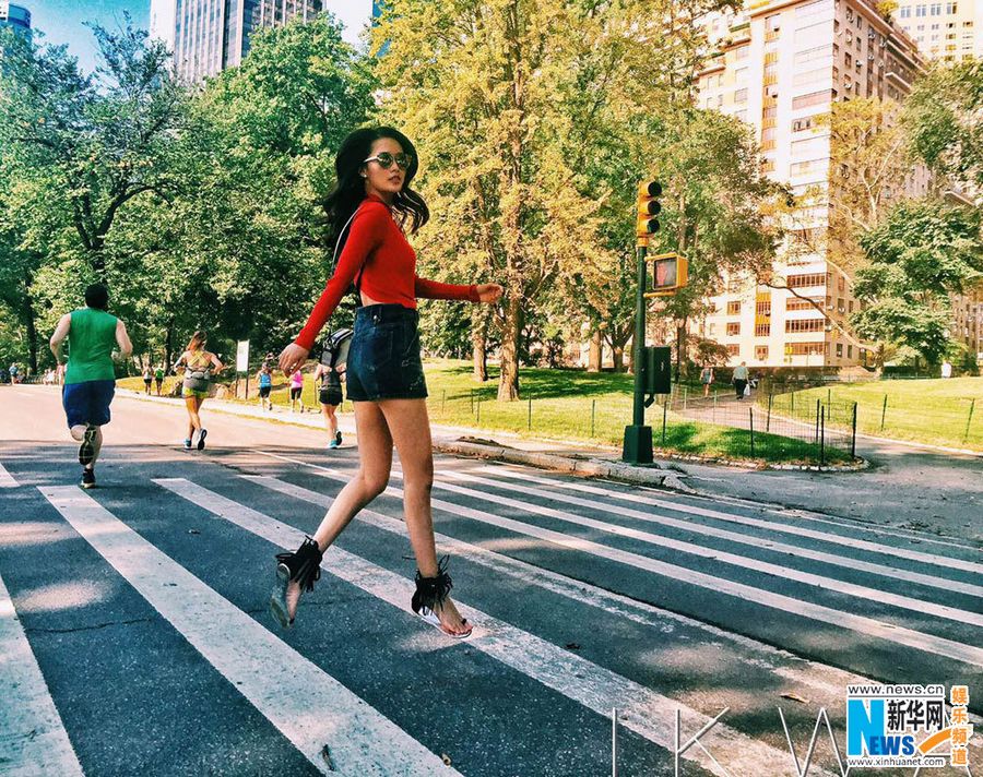 Уличная мода: Ли Цинь в Нью-Йорке