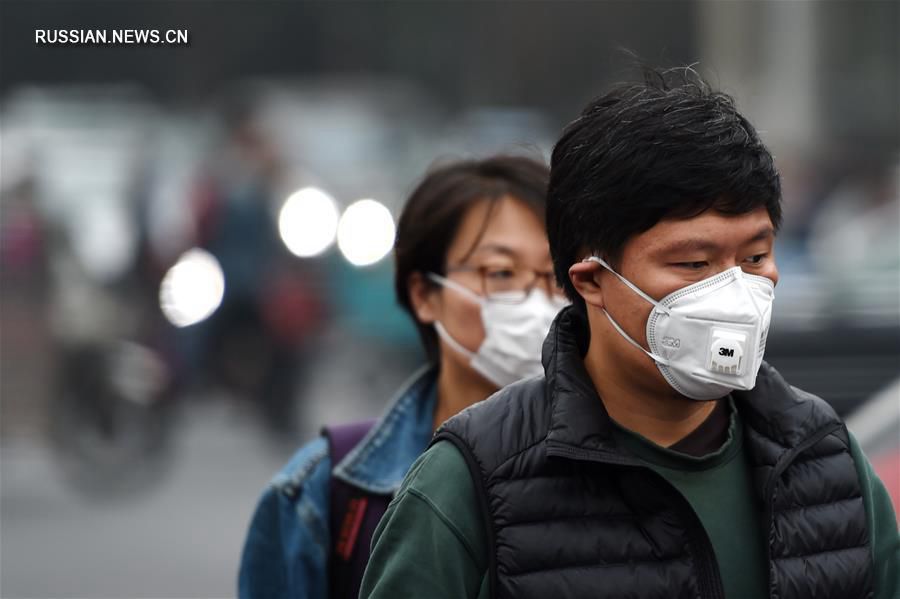 В Пекине объявлено 'желтое' предупреждение из-за смога