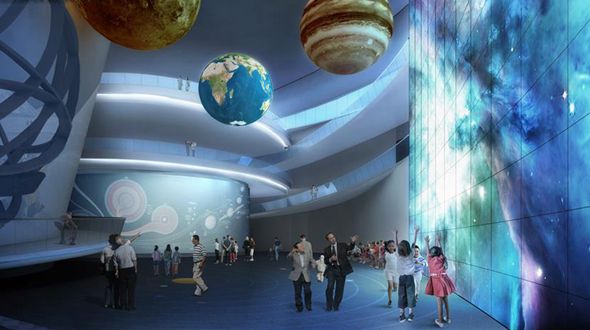 В Шанхае началось строительство крупнейшего в мире планетария