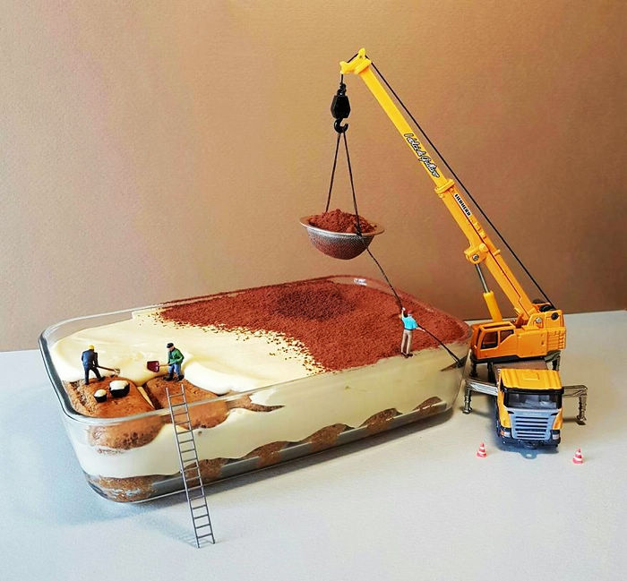 Итальянский кондитер создает миниатюрные миры на тортах