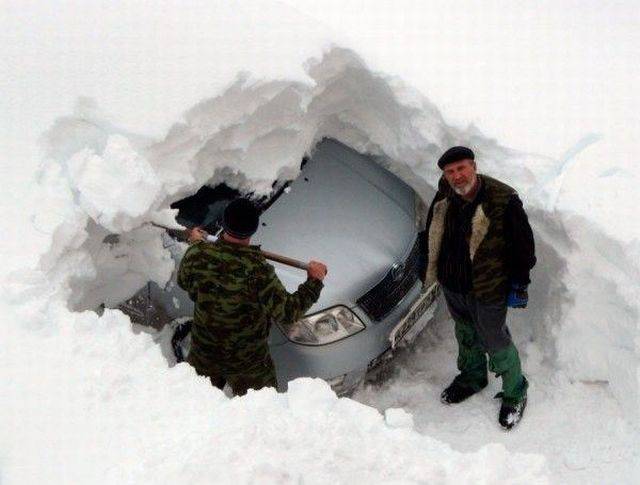 Зимние курьезы в холодных районах