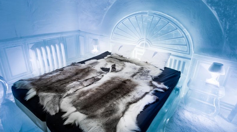 Первый в Швеции ледовый отель, работающий весь год, готовится к открытию