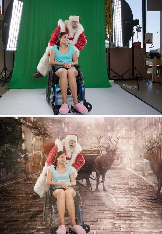 Женщина-фотограф из Австралии сделала замечательные рождественские фотографии с больными детьми