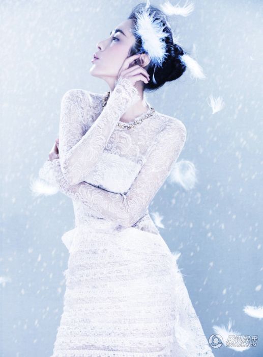 Цзэн Ли в зимних фото
