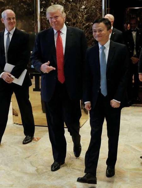 Глава Alibaba Ма Юнь провел встречу с избранным Президентом США Трампом