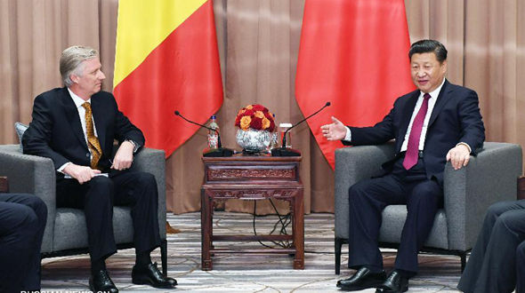 Си Цзиньпин встретился с королем Бельгии Филиппом