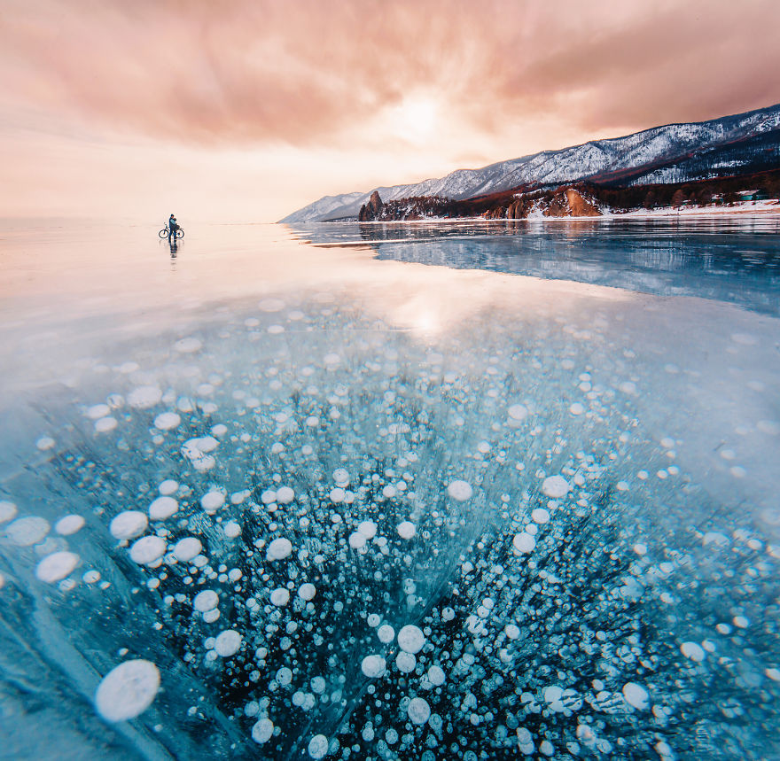 Волшебные пейзажи зимнего озера
