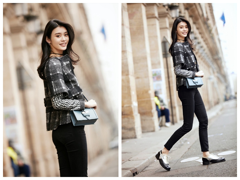 Китайская супермодель Мин Си демонстрирует навыки сочетания одежды